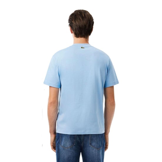 Lacoste Unisex katoenen T-shirt voor volwassenen met Parijs-motief (Lichtblauw) - Image 3
