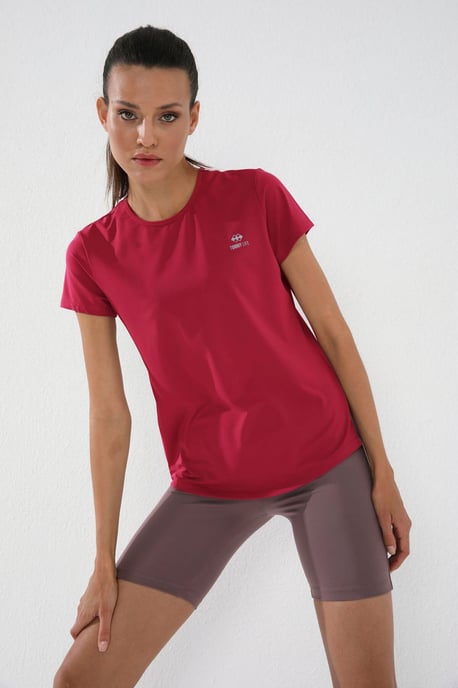 Dames Effen Korte Mouwen Rondhals T-Shirt - Image 5