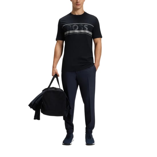 Boss Heren Iconic Zone T-Shirt (Donkergrijs) - Image 1