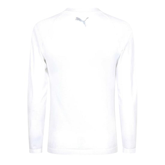 Puma Heren Logo Crew Neck Fitted Base Layer Top (Wit) - Image 2
