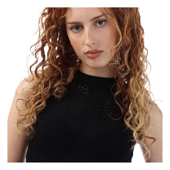 Boss Dames/Dames Fassie Gehaakte Top (Zwart) - Image 4