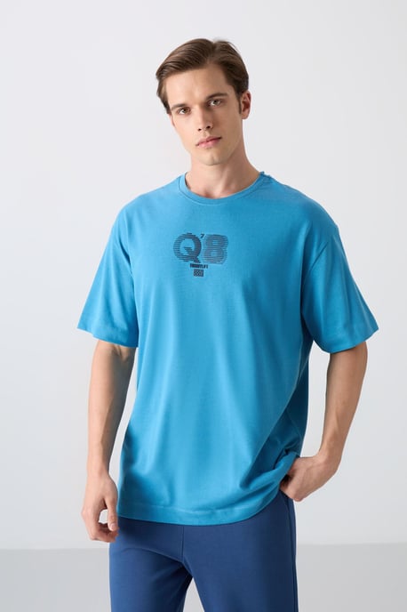 Oversized Bedrukt Logo Crew Neck T-shirt - Image 1