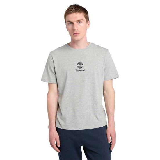 Timberland Heren Logo Stack T-Shirt (Grijs) - Image 1