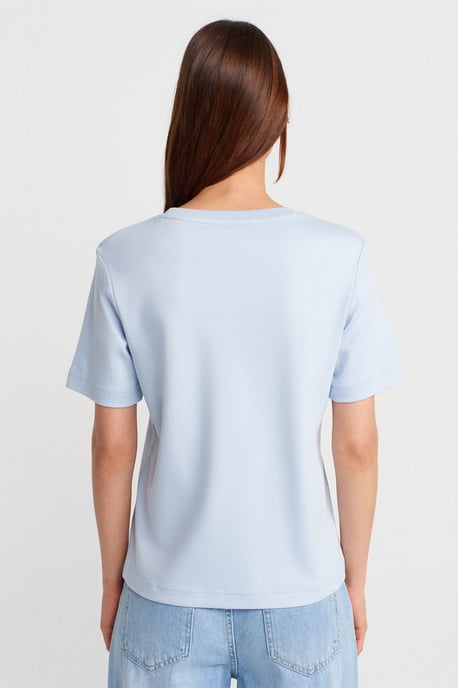 Dames Katoenen Crew Neck T-shirt - Image 2