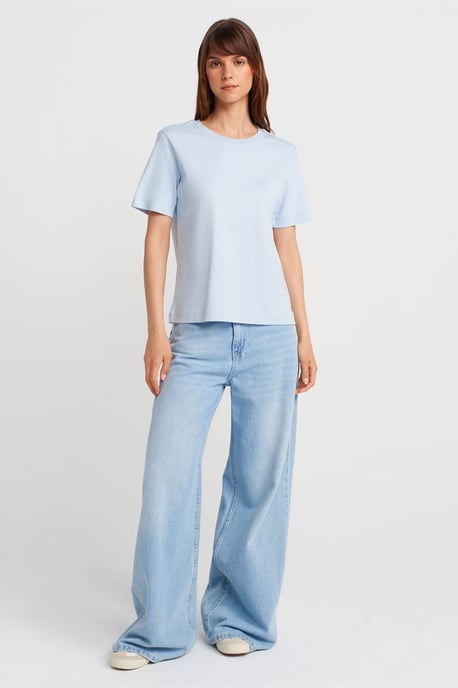 Dames Katoenen Crew Neck T-shirt - Image 4