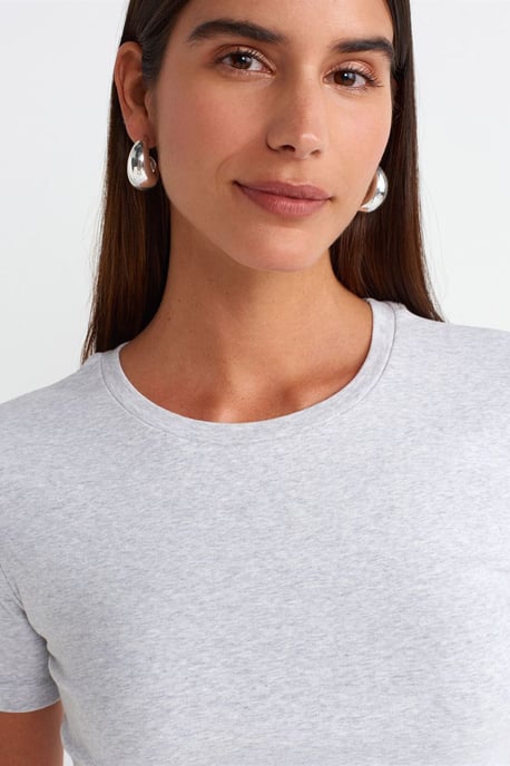 Dames Slim Fit Crop T-Shirt - Image 4