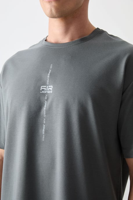 Oversized Geprinte Crew Neck T-shirt - Image 3