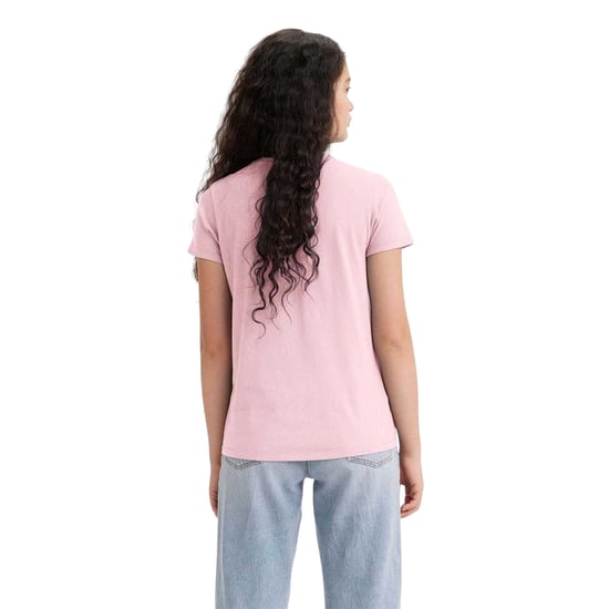 Levis Dames/dames Katoenen T-shirt (Roze) - Image 2