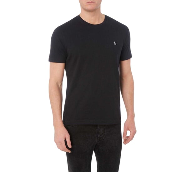 Original Penguin Heren Pin Point Geborduurd T-Shirt (Zwart) - Image 2