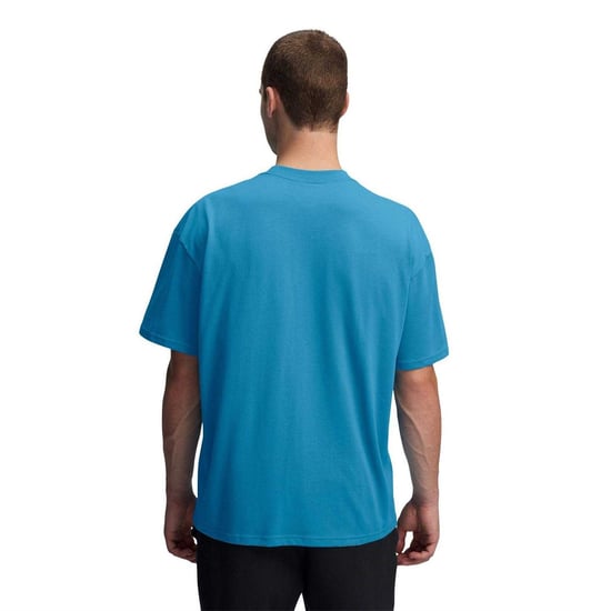 Under Armour Heren Logo Zwaargewicht Los T-shirt (Blauw) - Image 2
