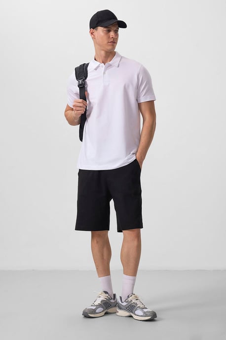 Heren Katoen Elastaan Poloshirt - Image 2