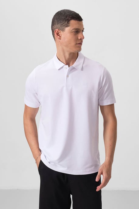 Heren Katoen Elastaan Poloshirt - Image 3