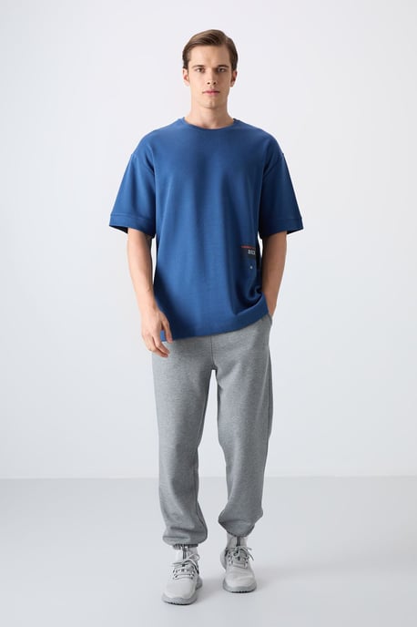 Overmaatse Katoenmix Ronde Hals T-Shirt - Image 2