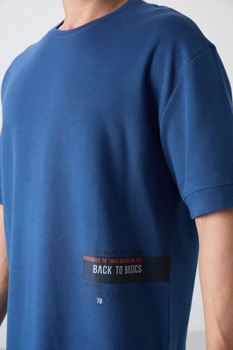 Overmaatse Katoenmix Ronde Hals T-Shirt - Image 3