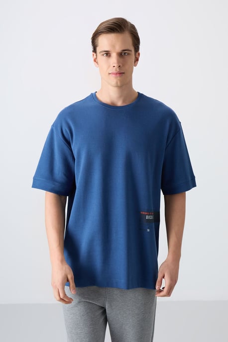 Overmaatse Katoenmix Ronde Hals T-Shirt - Image 4