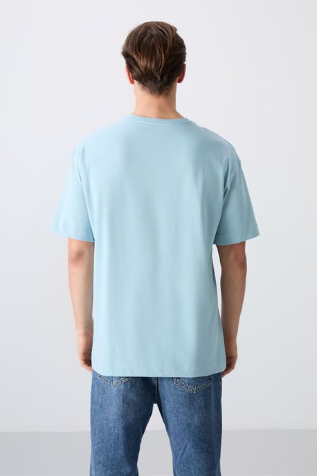 Overgrotere Katoen-Polyester T-shirt met Ronde Hals - Image 4