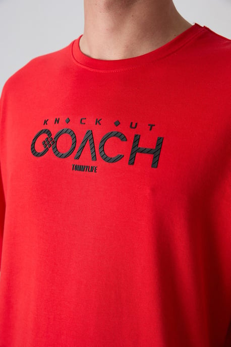 Oversized Logo Patch Crewneck T-shirt - Image 3