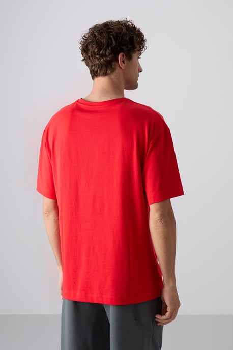 Oversized Logo Patch Crewneck T-shirt - Image 5