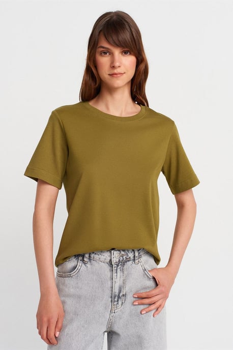 Dames Katoenen Ronde Hals T-Shirt - Image 1