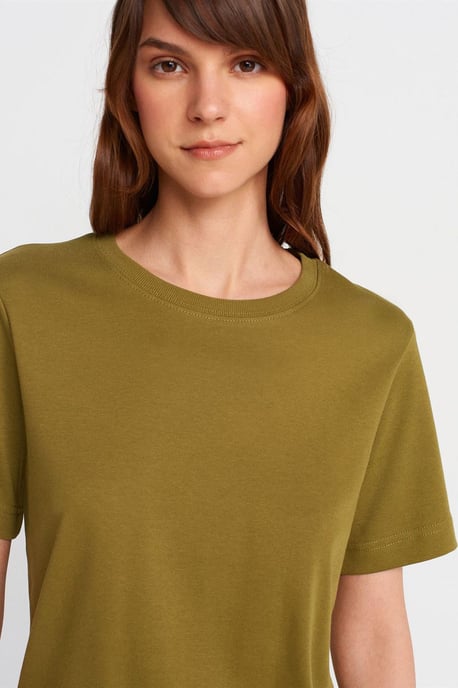 Dames Katoenen Ronde Hals T-Shirt - Image 3