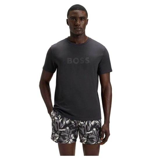 Boss Heren Hbw Logo T-Shirt (Donkergrijs) - Image 1