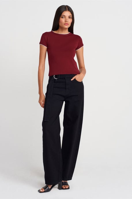 Dames Slim Fit Katoenen Crop T-Shirt - Image 4
