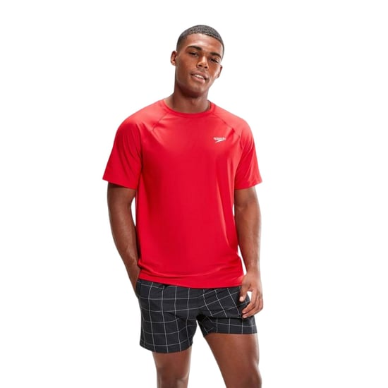 Speedo Heren Crew Neck Regular T-shirt (Rood) - Image 3