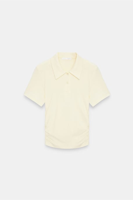 Dames Crop Slim Fit Polo T-shirt - Image 5