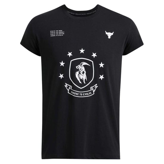 Under Armour Heren Project Rock T-Shirt (Zwart) - Image 2