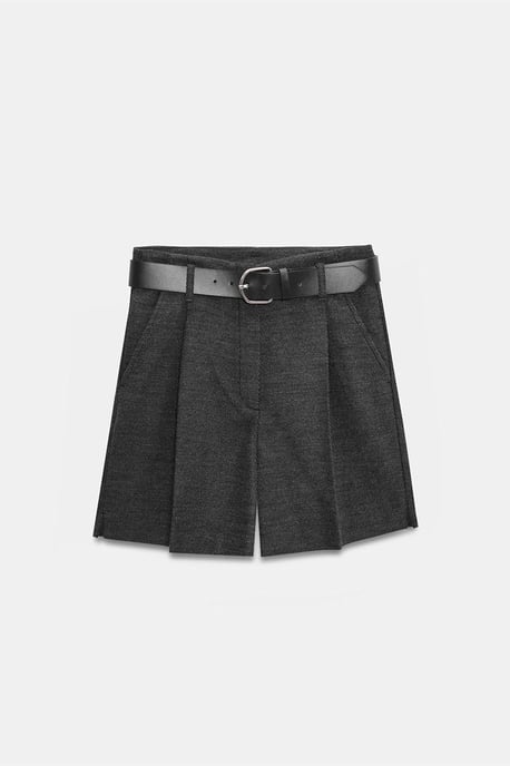 Hoge Taille Met Ceintuur Wijde Pantalon Korte Broek - Image 6