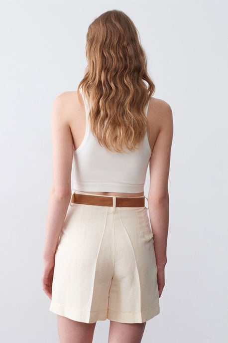 Hoge Taille Wijde Pantalon Shorts - Image 2