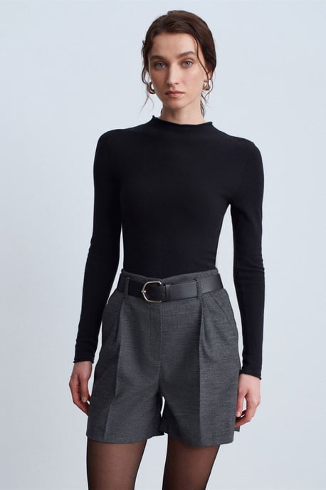 Hoog-Waist Broek met Ceintuur en Wijde Pijpen - Image 2