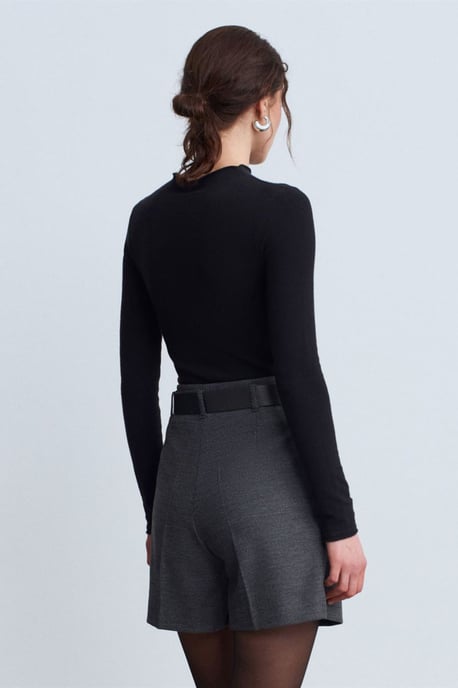 Hoog-Waist Broek met Ceintuur en Wijde Pijpen - Image 3