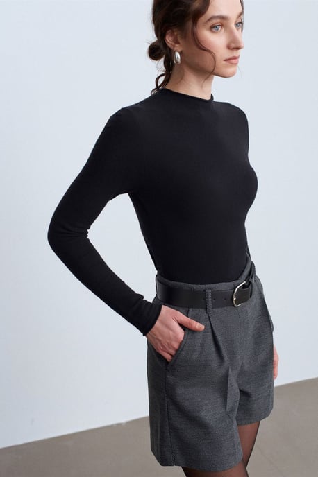 Hoog-Waist Broek met Ceintuur en Wijde Pijpen - Image 4