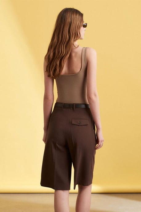 Hoge Taille Wijde Pantalon Shorts - Image 2