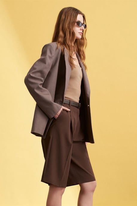 Hoge Taille Wijde Pantalon Shorts - Image 4