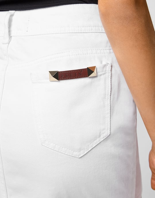 Denim Mini Skirt - Image 3