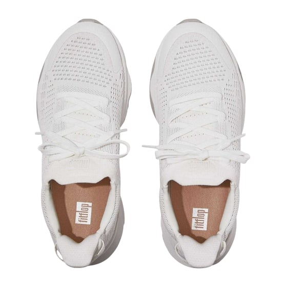 Fit Flop Dames/Dames FFX Gebreide Trainers (Wit/Grijs) - Image 3