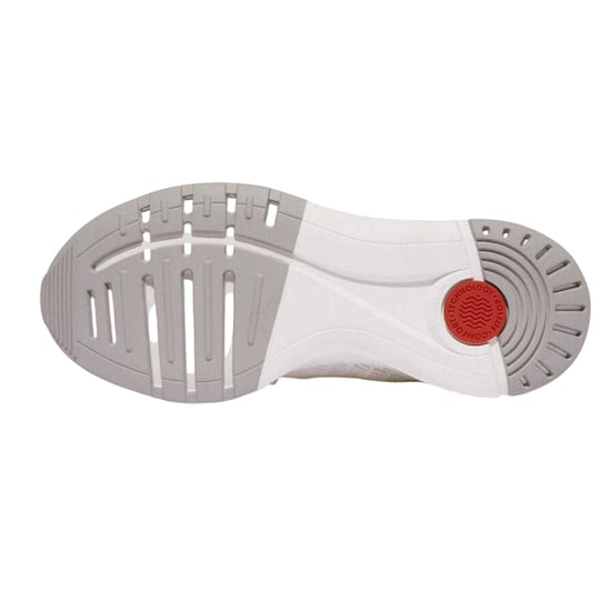 Fit Flop Dames/Dames FFX Gebreide Trainers (Wit/Grijs) - Image 4