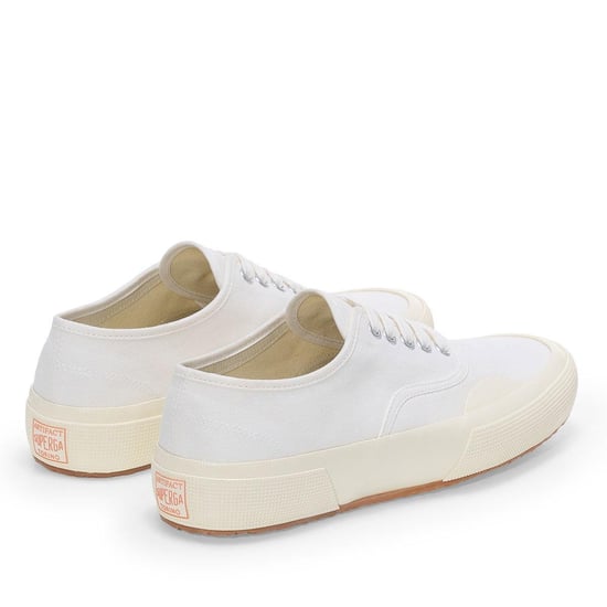 Superga Volwassen uniseks 2430 Deck Canvas Trainers (Wit/ gebroken wit) - Image 2