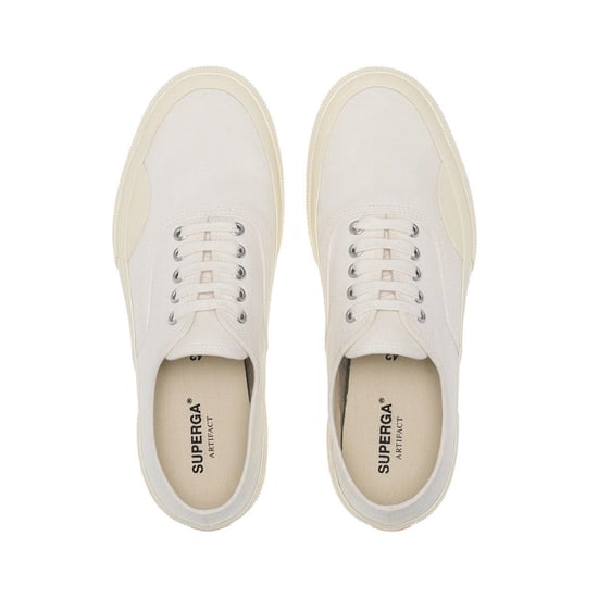 Superga Volwassen uniseks 2430 Deck Canvas Trainers (Wit/ gebroken wit) - Image 3