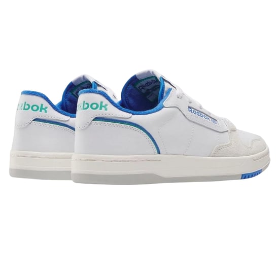 Reebok Phase leren sportschoenen voor dames (Wit/blauw) - Image 2