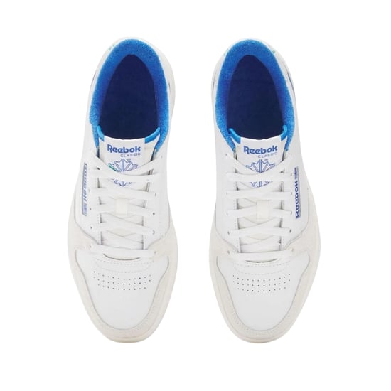 Reebok Phase leren sportschoenen voor dames (Wit/blauw) - Image 4