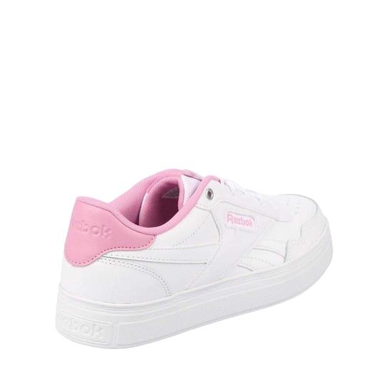 Reebok Dames/Dames Court Advance Bold Leren Trainers (Wit/Roze) - Image 1