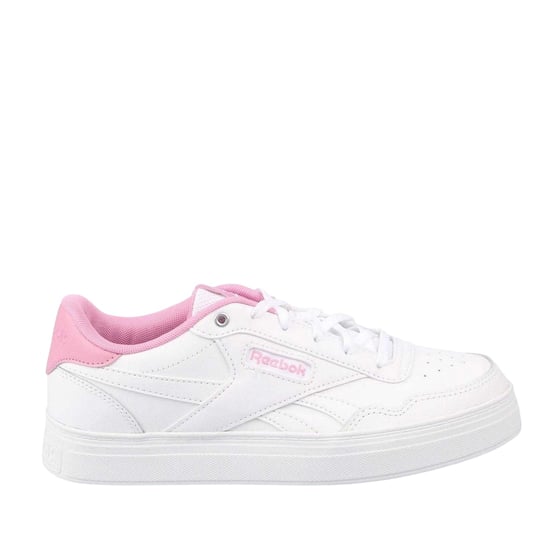 Reebok Dames/Dames Court Advance Bold Leren Trainers (Wit/Roze) - Image 3