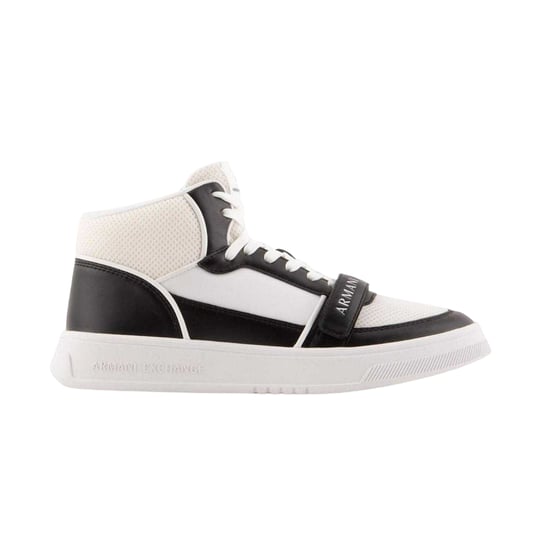 Armani Exchange Heren High-Top Trainers (Wit, Zwart) - Image 1