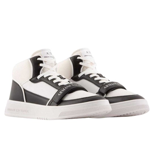 Armani Exchange Heren High-Top Trainers (Wit, Zwart) - Image 3