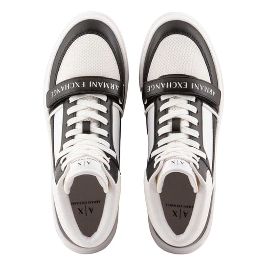 Armani Exchange Heren High-Top Trainers (Wit, Zwart) - Image 4