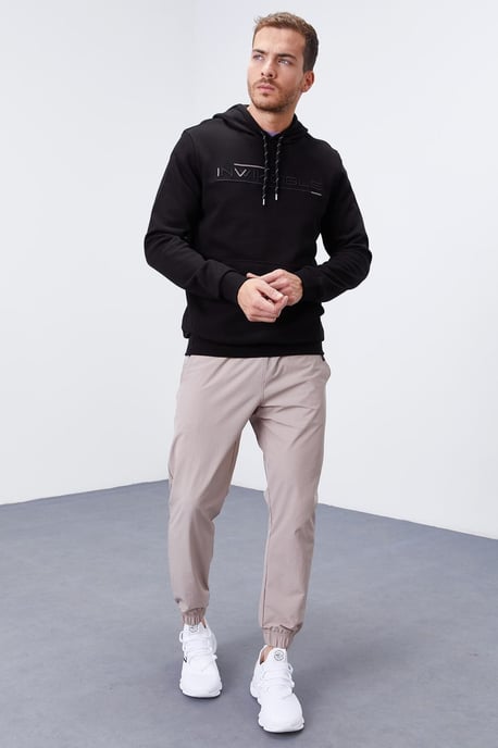 Heren Geprinte Hooded Sweatshirt Met Zak - Image 2