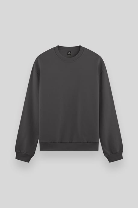 Heren Effen Rundhals Sweatshirt - Image 4